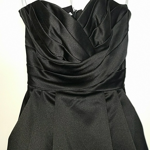 Davids bridal black gown style F15554 - Picture 6 of 6